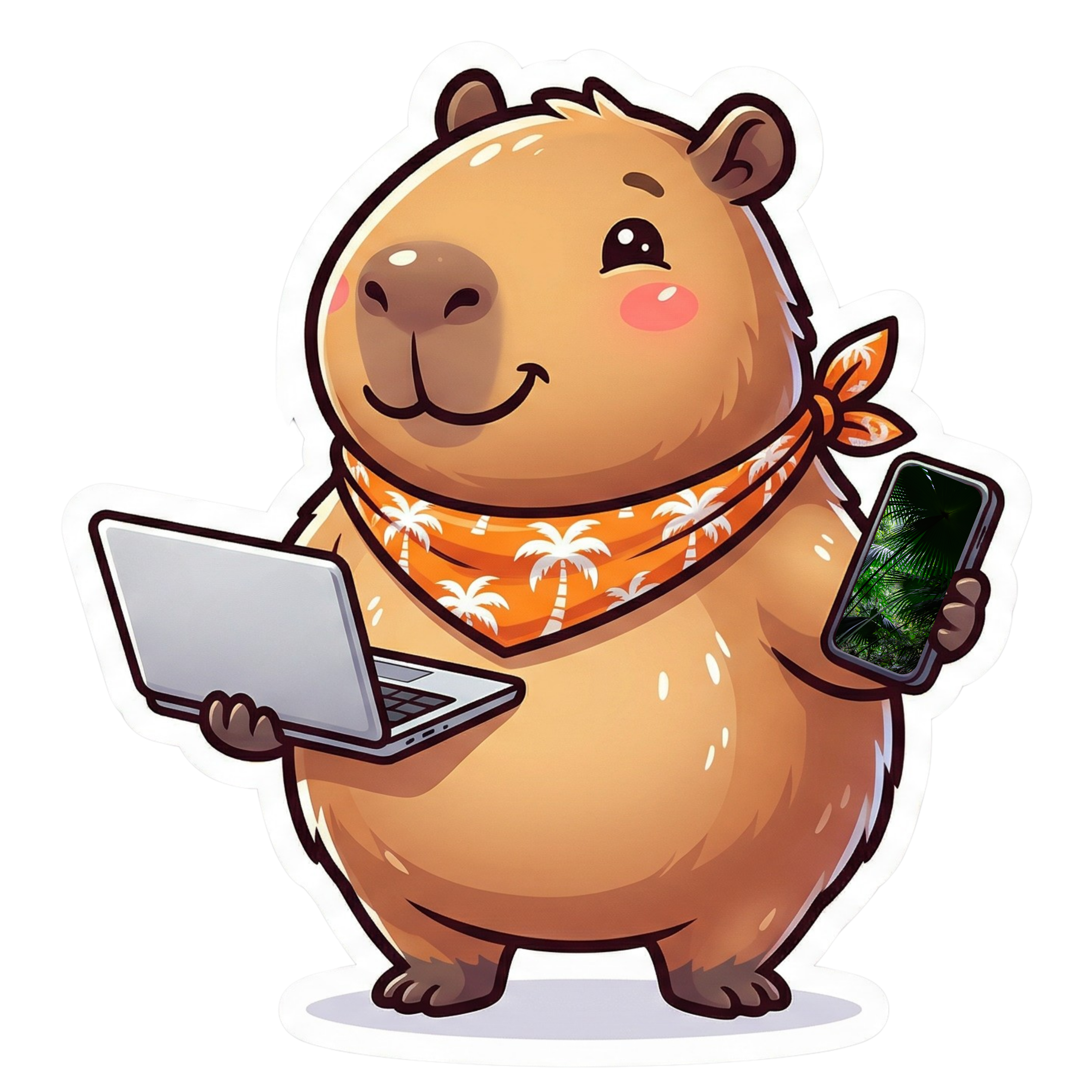 Mascotte Kapy avec appareils